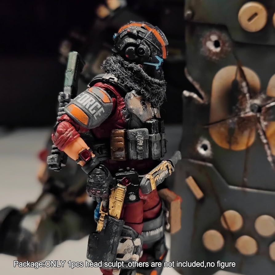 acidrain　joytoy　暗源　1/18　3.75インチ　フィギュア Amazon.com: MKNBRSJ Premium Hand-Painted 1/18 Man Head Sculpt