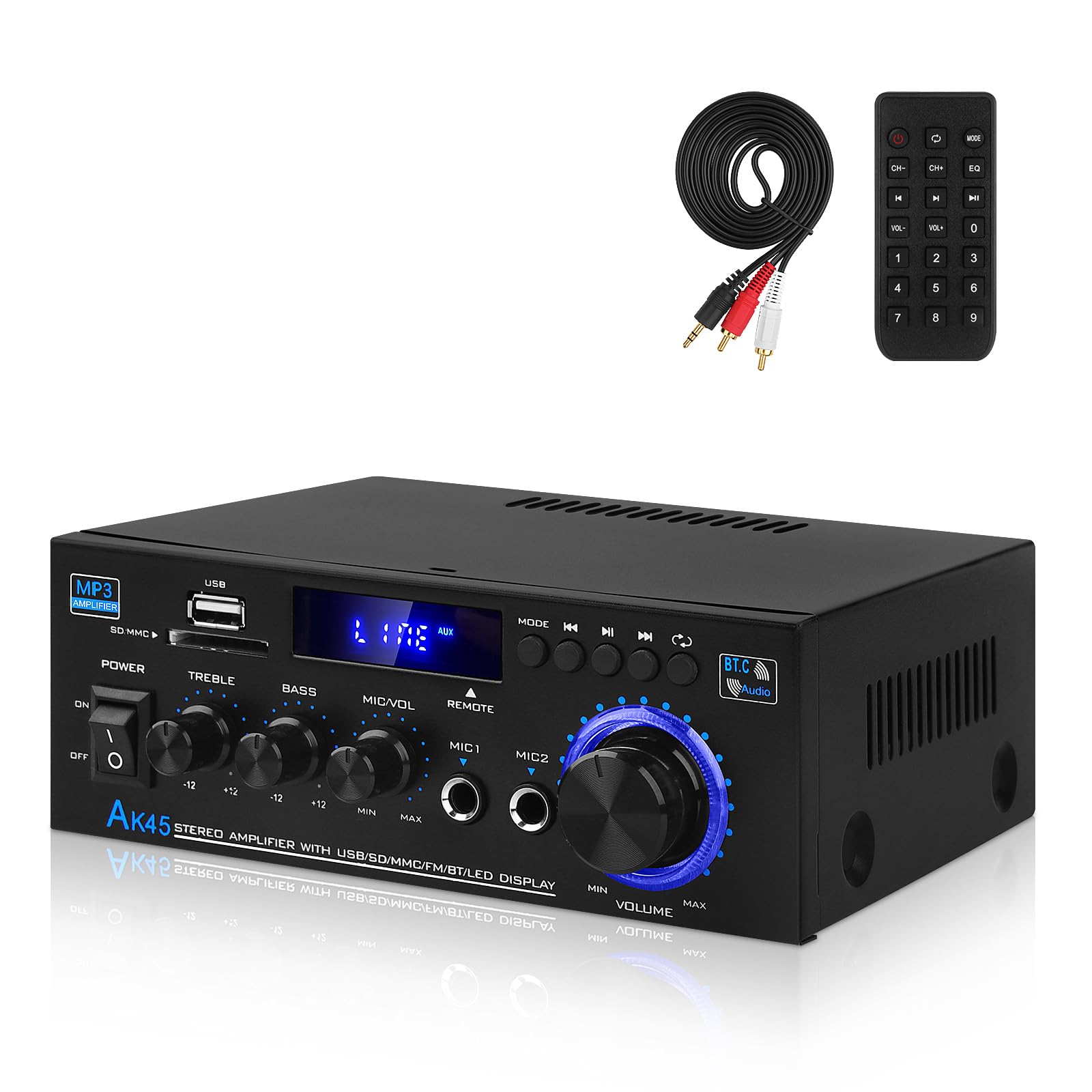 HiFi Verstärker Bluetooth Heimkino + FM Radio - 400W 2x|0 Kanäle Audiospezial für Liebhaber