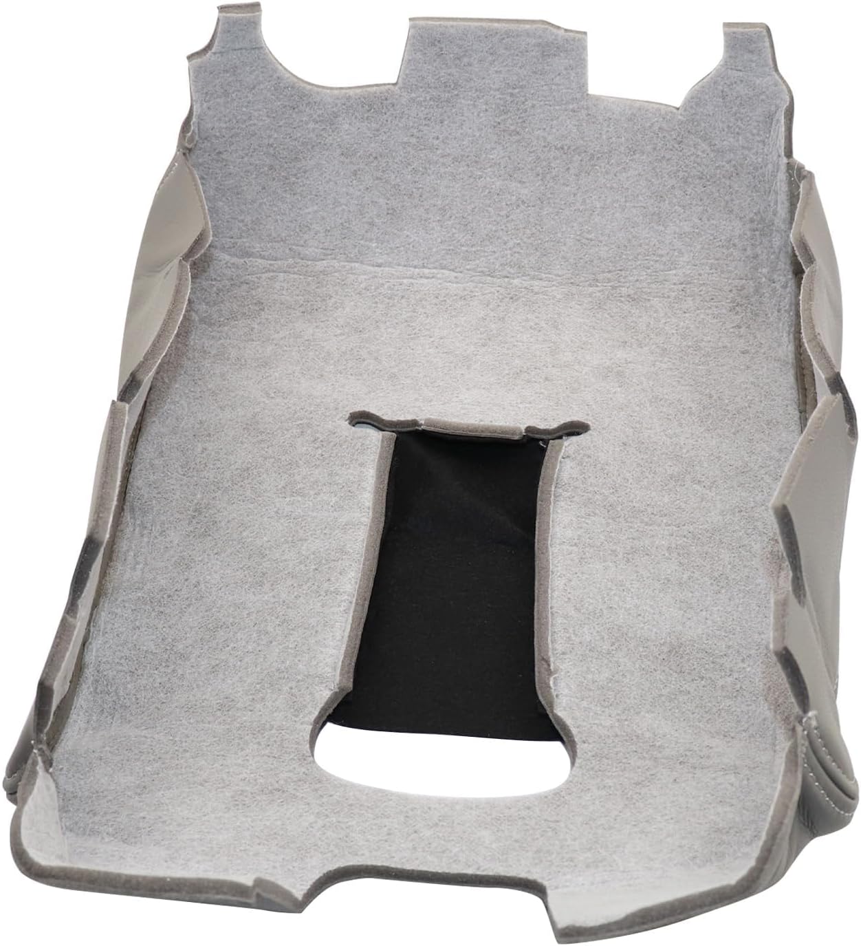 NLQR Center Console Lid Armrest Cover Replacement Leather Light Gray Compatible with Chevy Silverado GMC Sierra 2014 2015 2016 2017 2018 Arm Rest Box Pad Console Lid Protection Saver
