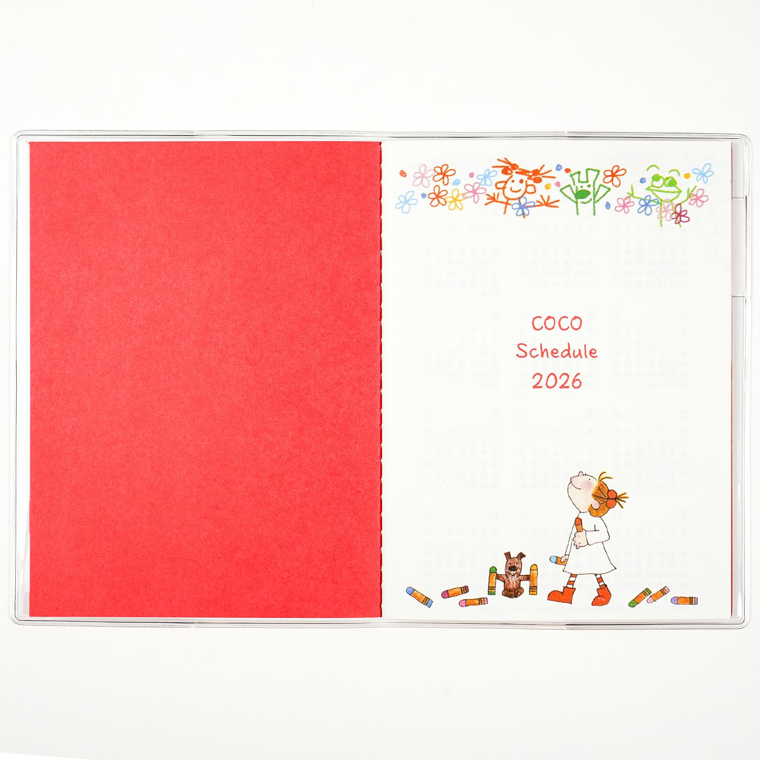Amazon.co.jp: グリーティングライフ ココちゃん 手帳 2026年 A6