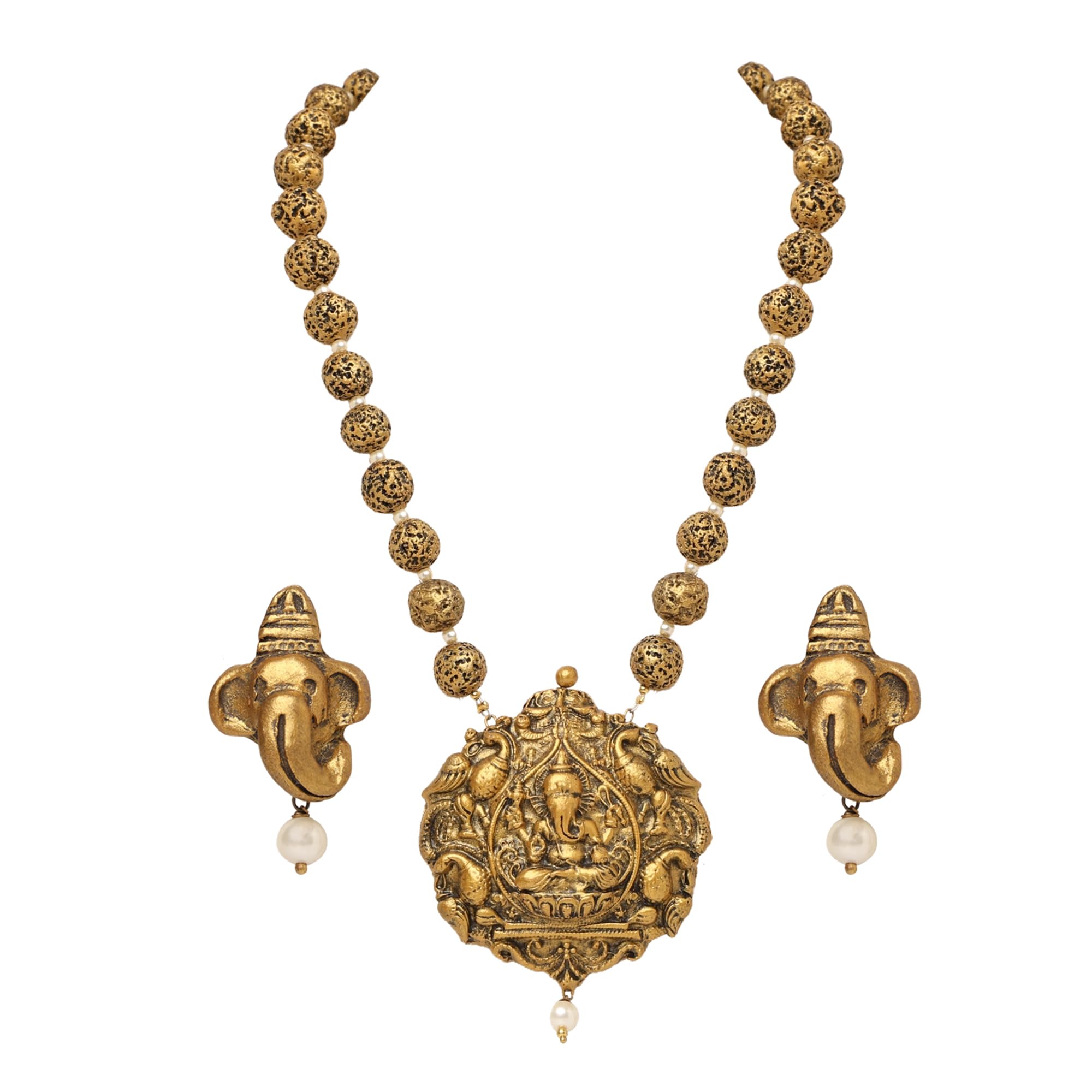 The H BrandHaarambyyashh-Terracotta jewellery Hand Made For Women (N0011)