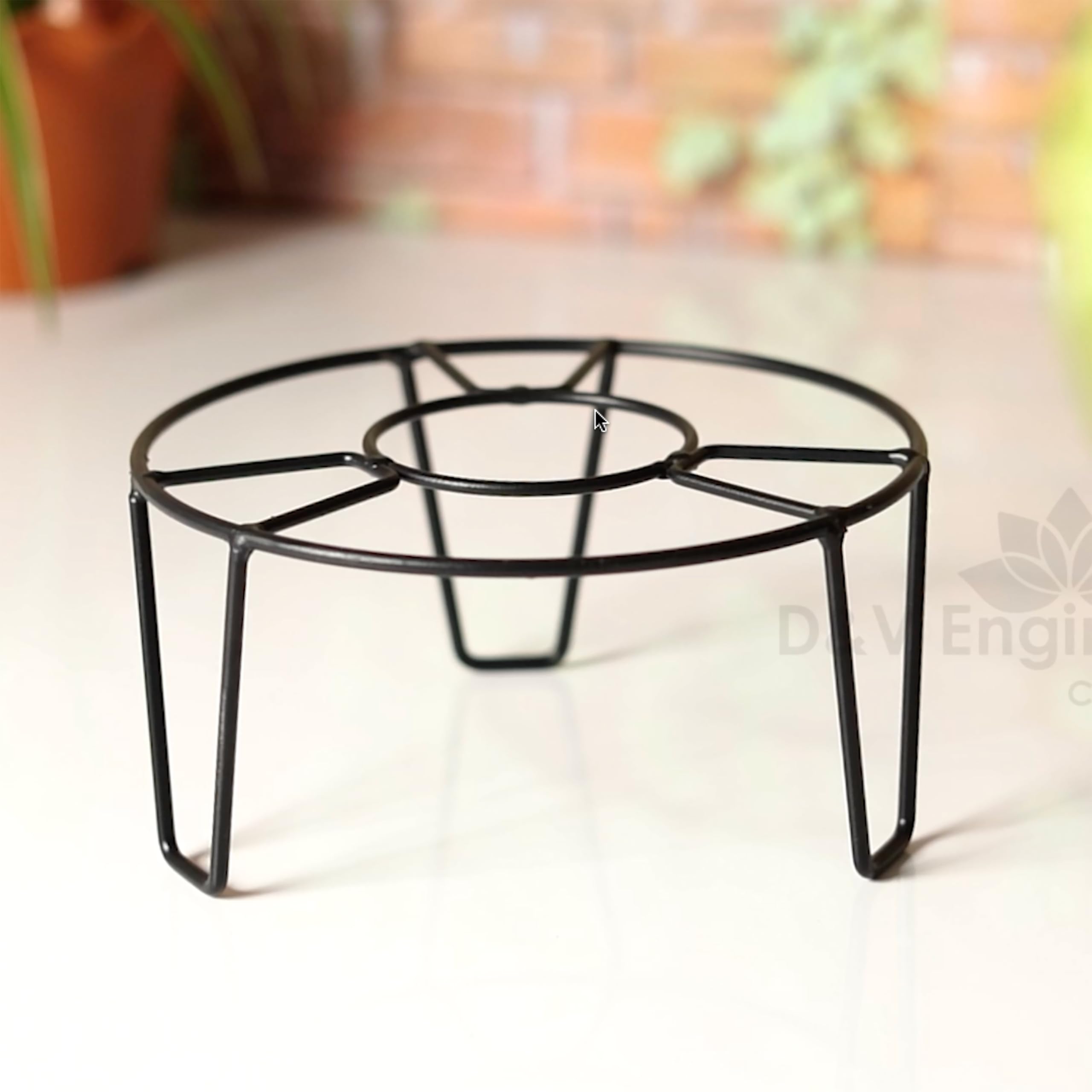 Metal Plant Stands - 4 Pack, Heavy Duty Flower Pot Holders -5 Metal Plant Stands - 4 Pack, Heavy Duty Flower Pot Holders -5