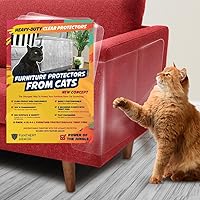 Vista 8 de 18 paquetes de hojas protectoras para muebles contra arañazos de gatos – Protector transparente para sofá y sofá contra las garras de los gatos