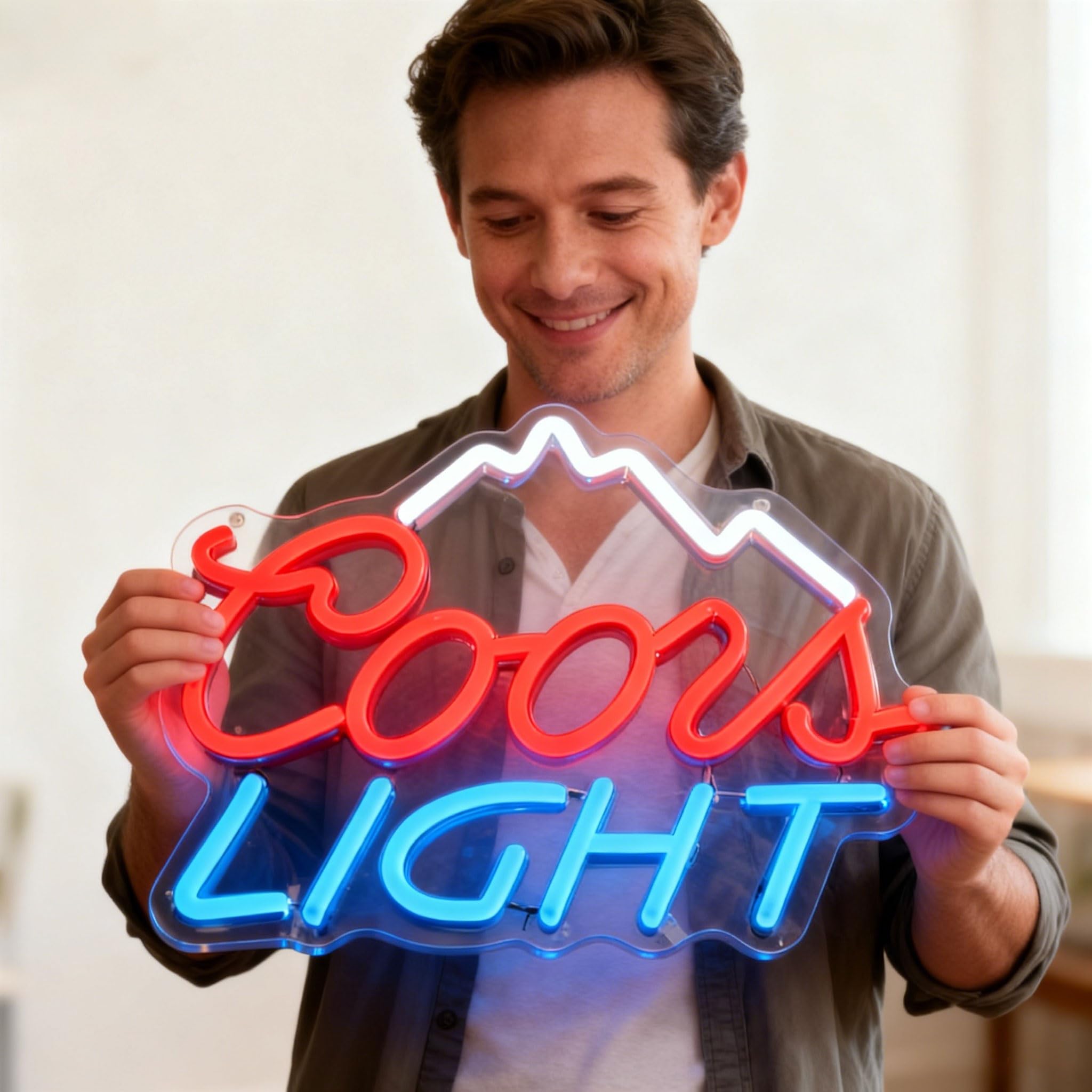 Crs LIGHT Neon Signs for Wall Decor Neon Lights for Bedroom Led Signs Suitable for Man Cave Bar Pub Restaurant Christmas Birthday Party Gift Led Art Wall Decorative Crs Light Bar Sign, 5V Usb Power — image 1