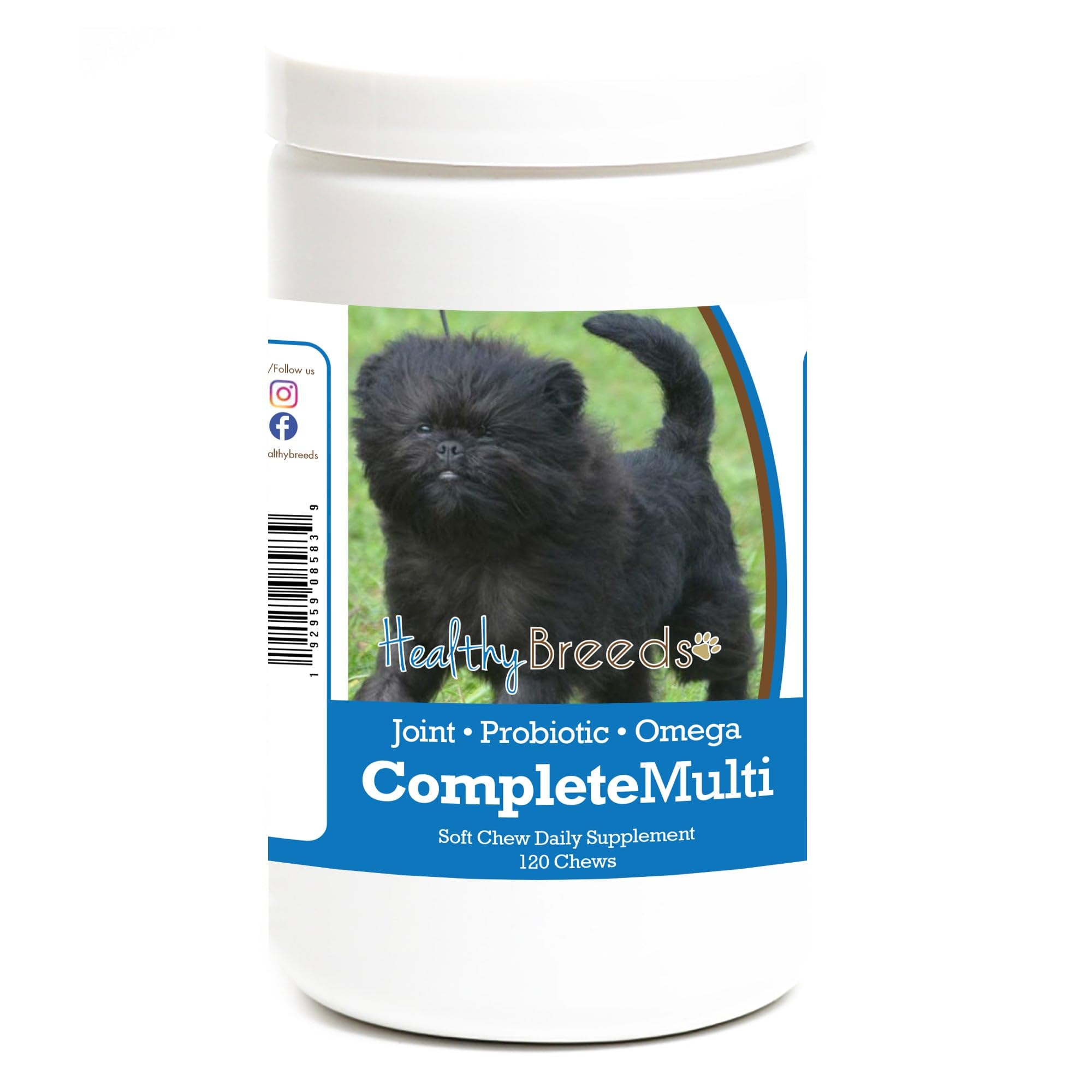 Healthy Breeds Affenpinscher All In One Multivitamin Soft Chew 120 Count