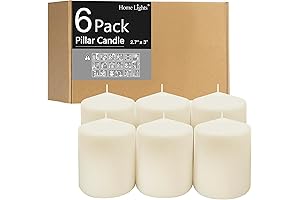 Hurricane Candle | Unscented White Pillar Candle for Emergencies or Ambiance