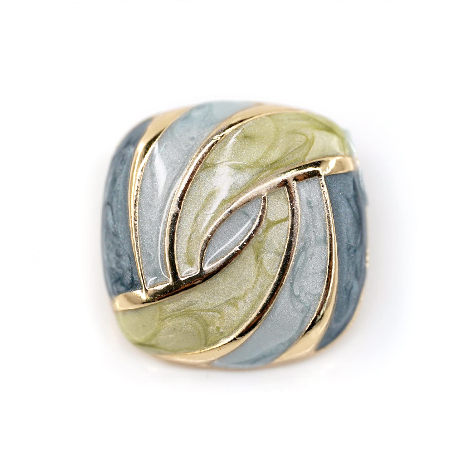 craftisum20 pcs Artistic Colored Enamel Metal Shank Sewing Coat Buttons -16mm -5/8"