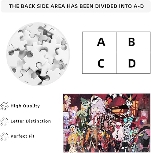 Miniatura 6 de Helluva Anime Boss - Rompecabezas de madera de 300 piezas para adultos, juegos educativos, regalo