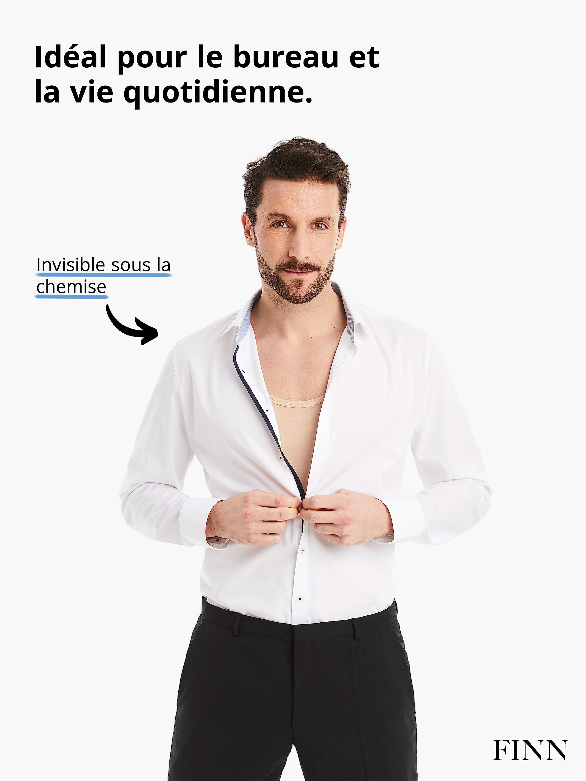 FINN Maillot de Corps Business pour Homme sans Manches - sous-Maillot en Tissu Original Lenzing® Modal - Le Débardeur Parfait sous Une Chemise et Un Costume