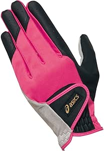 asics(アシックス) (アシックス) ハイパーグリップグローブレディス GGP505.9028 SS ブラツクXローズピンク SS