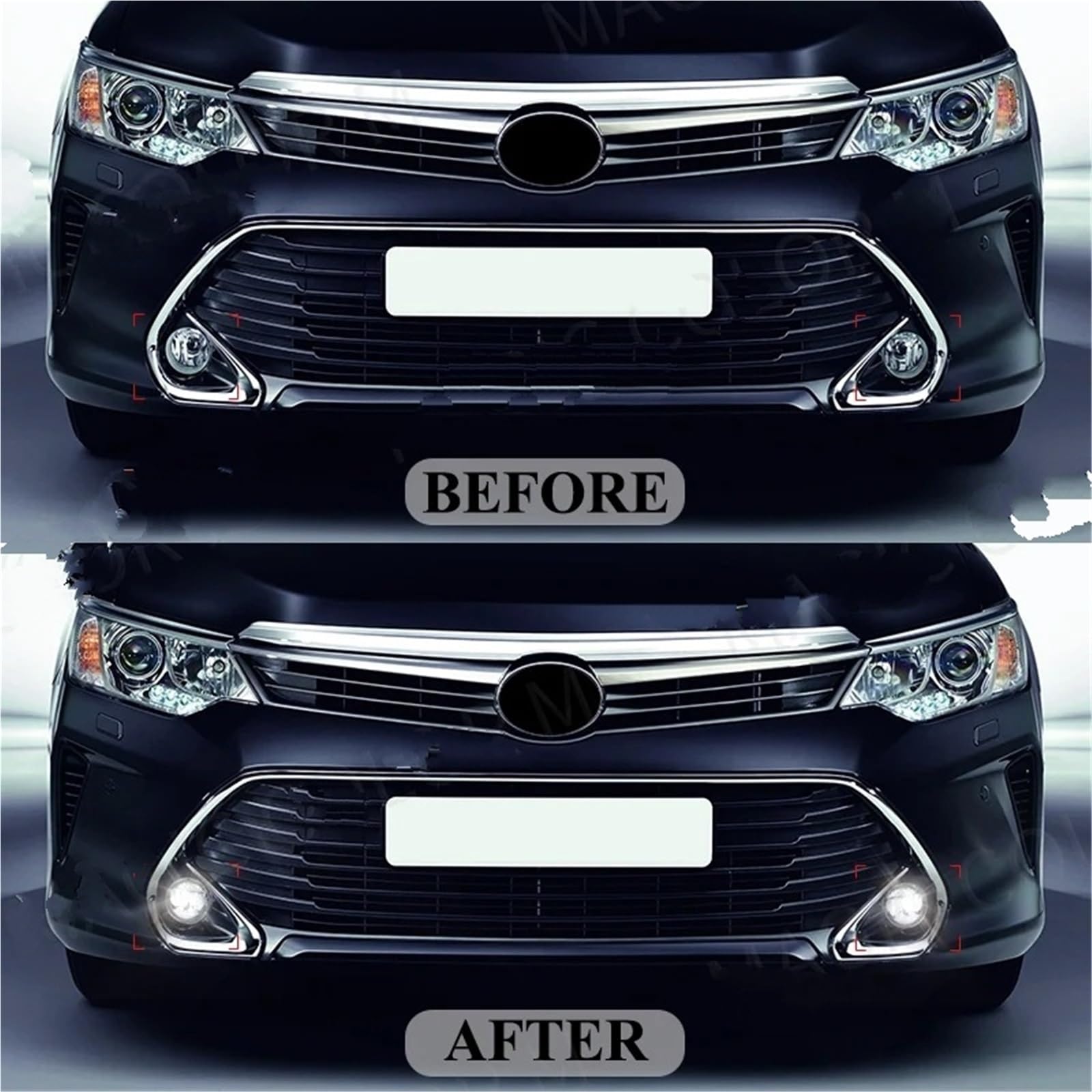 Faro Coche Luz Antiniebla LED 2 1 12 V Circulación Diurna DRL Para Toyota Para RAV4 Para Aygo Para Venza Para Avalon Para Sienna Para Tundra Faros Delanteros