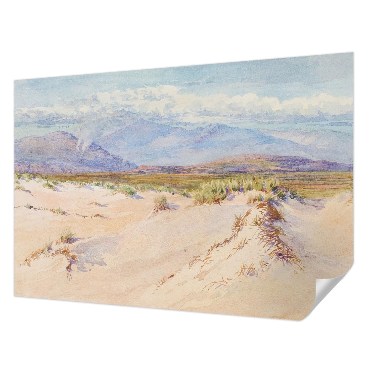 Paysage désertique en revêtement mural autocollant pour chambre moderne
