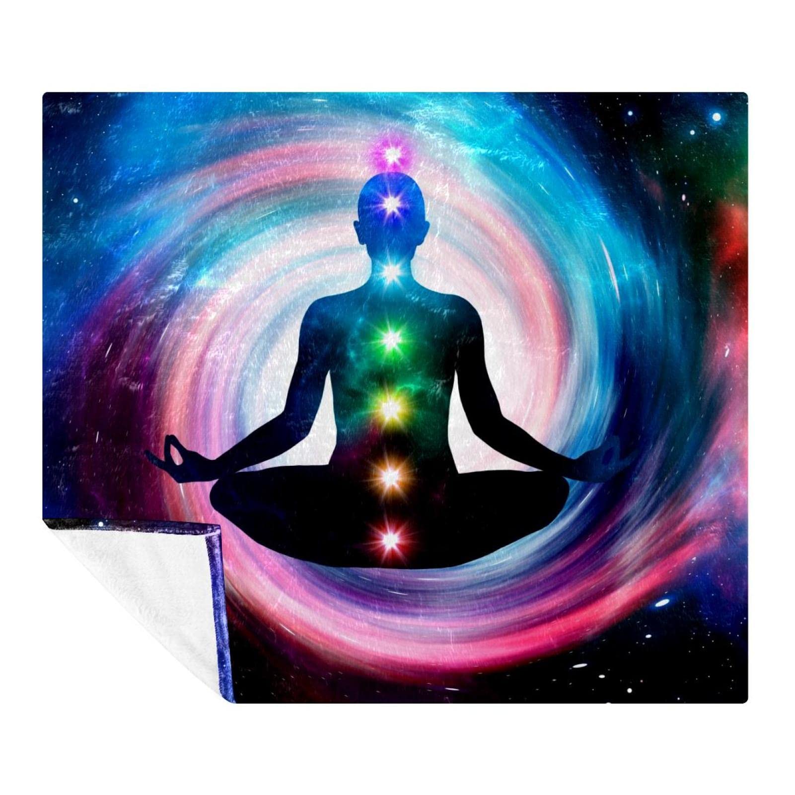 Couverture pour femmes et enfants Seven Chakras, idée cadeau maison