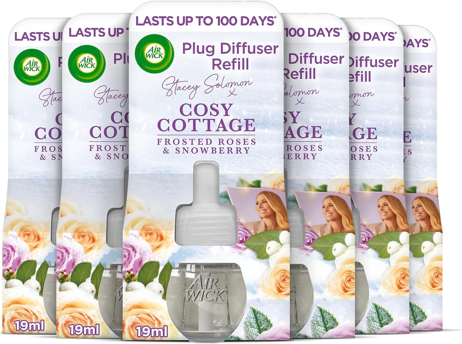 Air Wick Plug in Diffuser Refill, Cosy Cottage Frosted Roses ...