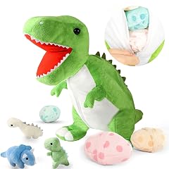 corgi butt 23 6 T-rex Stuffed Animal Set with 3 Dinosaur Plush Toys Inside Large Zippered Pouch for