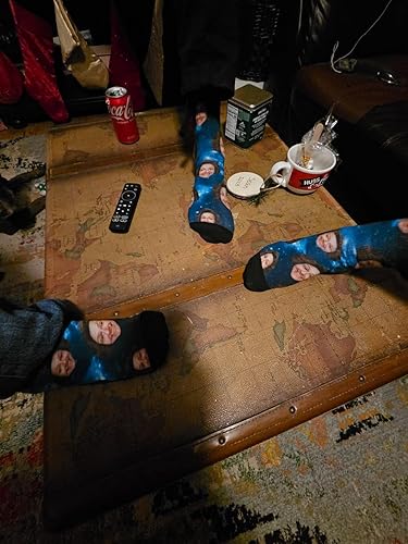 Miniatura 3 de Calcetines personalizados con foto, calcetines personalizados con imagen, calcetines divertidos unisex personalizados para regalos de Navidad