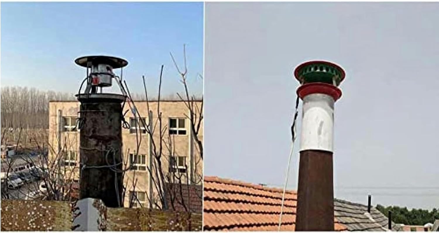 AMNOOL Chimney Fan, Household Chimney Fan, Induced Draft Fan Kitchen Chimney Blower Fan, Fireplace Exhaust Fan Exhaust ​Smoke Machine 80W/100W (Color : 80w, Size : 12.5CM)-1