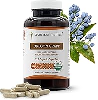 Vista 1 de Secrets of the Tribe Cápsulas orgánicas de uva de Oregon USDA Cápsulas vegetarianas orgánicas certificadas, suplemento dietético a base de hierbas