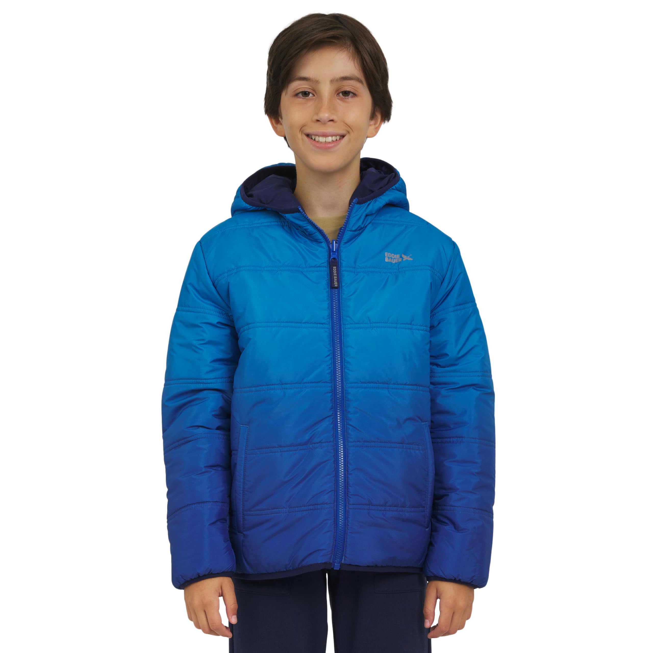Boys' Deer Harbor Reversible Faux Fur Lined Insulated Puffer Jacket