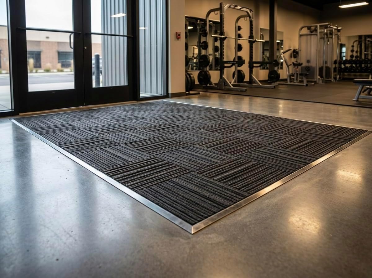 Tire Tiles 11.5" x 11.5" (Heavy Duty Entrance Rubber Flooring Tiles, 25 Pack, 25 Sq Ft.)