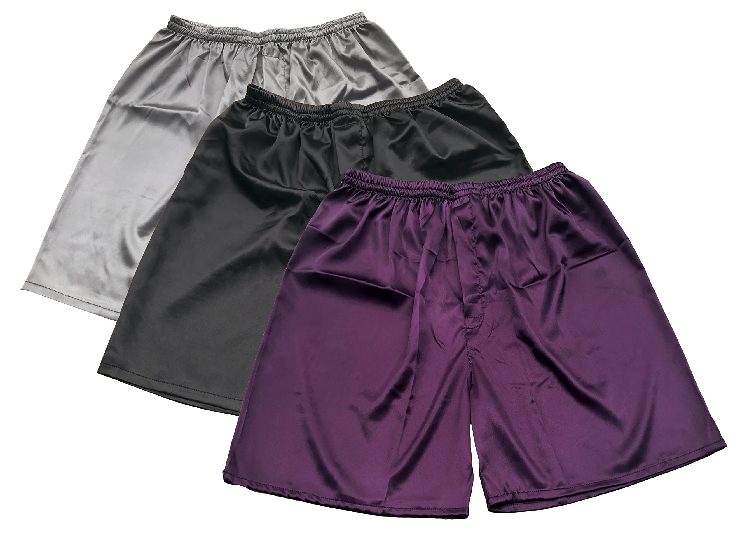 TONY AND CANDICETONY & CANDICE Men's Satin Boxers Shorts Combo Pack Underwear