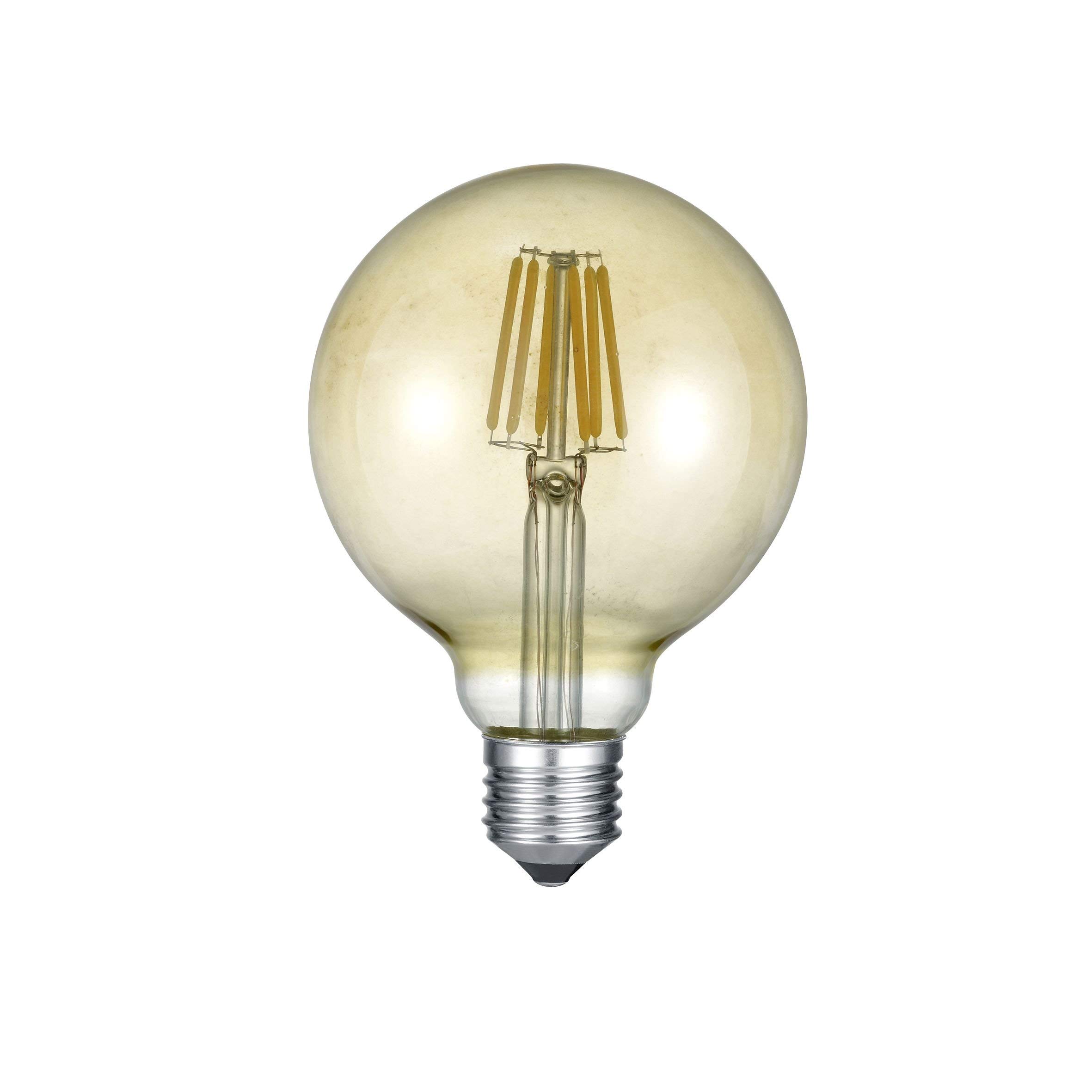 Trio Leuchten LED Glass Filament Light Bulb, E27, 6W