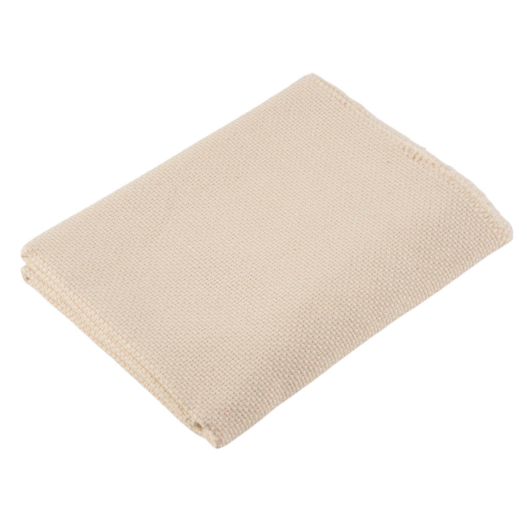 CTRLZS Handmade Cotton Yarn Monks Cloth Punch Needle DIY Embroidery Needlework Fabric 67X50cm