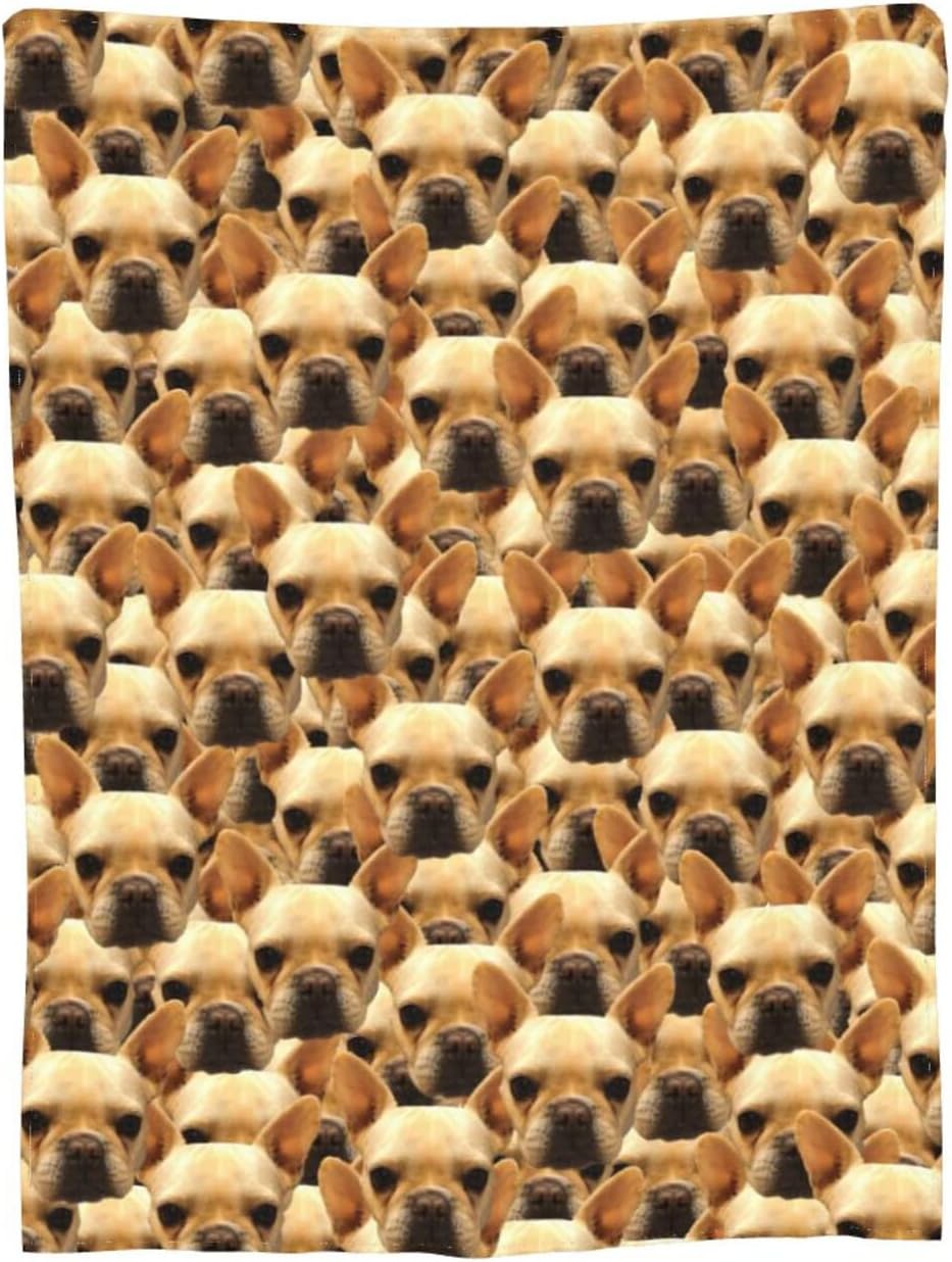 Funnylife Custom Dog Face Blankets 50" x 60" Personalized Pet Photo Blanket for Dog Dad Mom Pet Lover Gifts