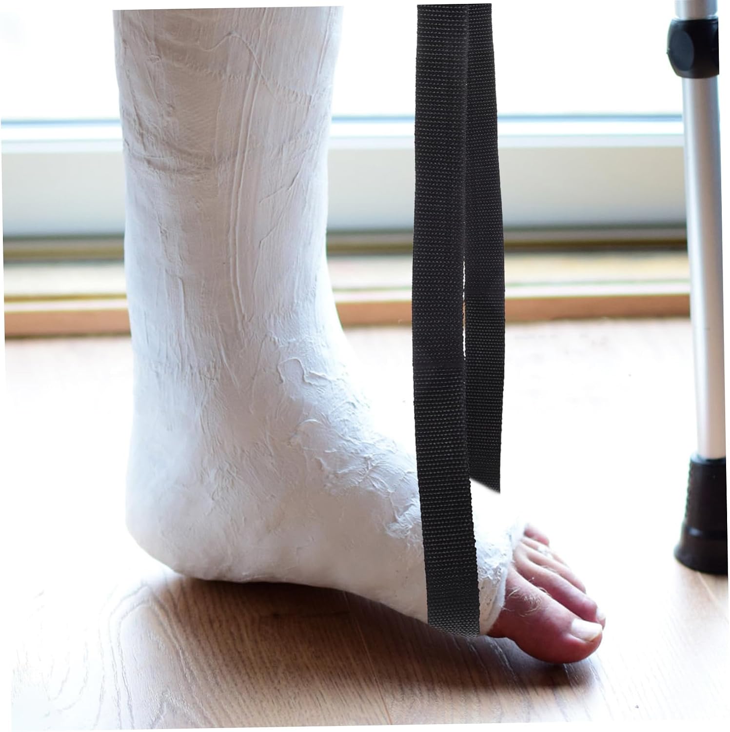 Leg Lifter Straps Handles Rigid Foot Loop for Physical Therapy Patient Care Safety Elder Mobility Aid