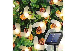 Bumblebee Lights String: Illuminate Your Outdoor Oasis with Warm White Glow