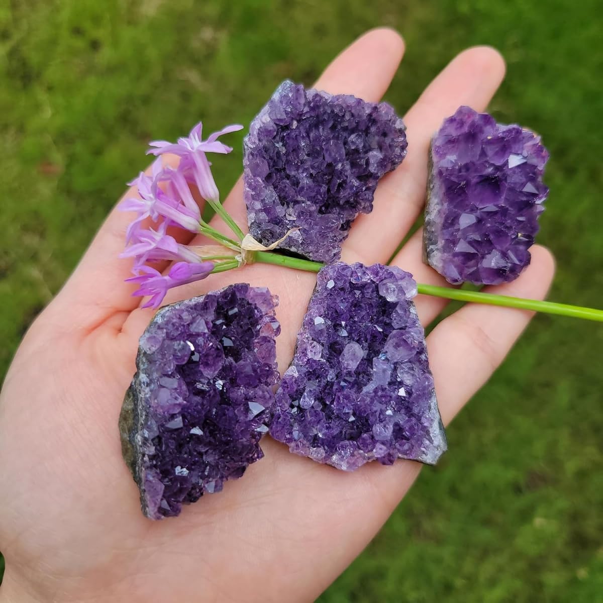 Amazon.co.jp: tangcheng アメジスト 天然石 クラスター 原石