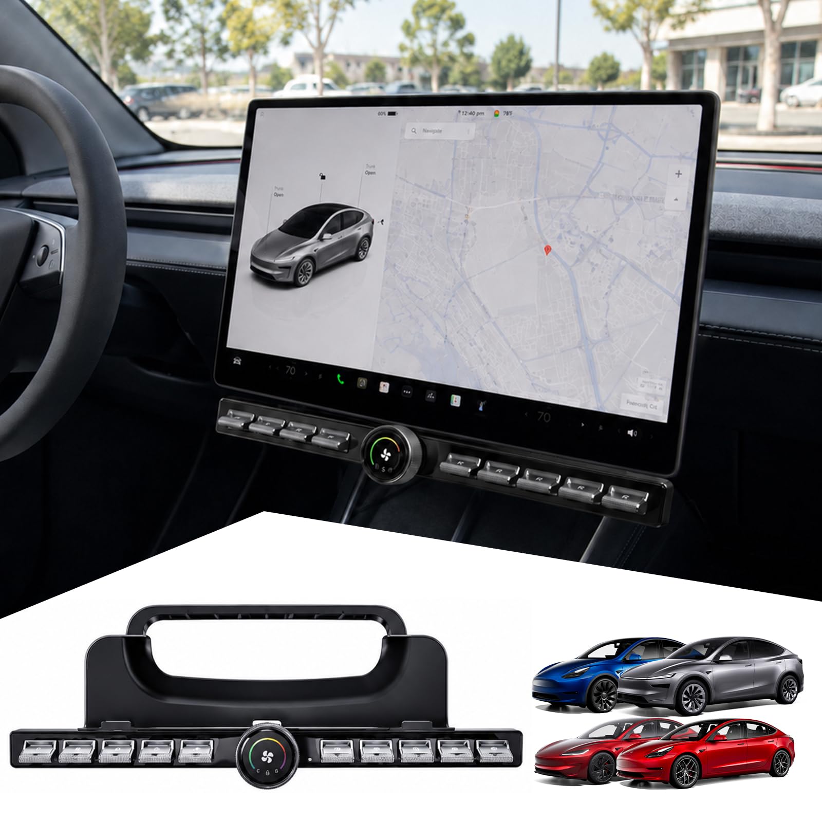 Photo 1 of Fiaypoy Physical Shortcut Button Controller for Tesla Model 3/Y