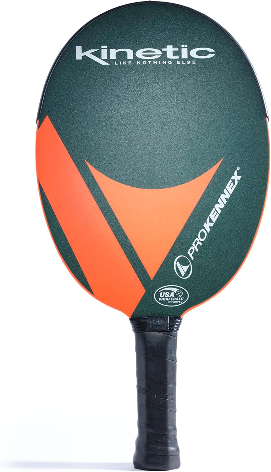 PROKENNEX Ovation Speed II - Pickleball Paddle with Toray T700 Carbon Fiber Inlay - Comfort Pro Grip - USAPA Approved (Forest Green/Orange) (Cover not Included)