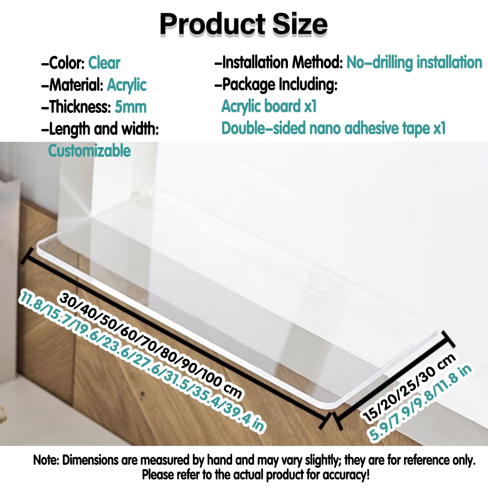 fensterbank verbreiterung innen Transparente Fensterbankverlängerung Aus Acryl Für Pflanzen – Minimalistische, Robuste Halterung Zur Erweiterung Der Fensterbank