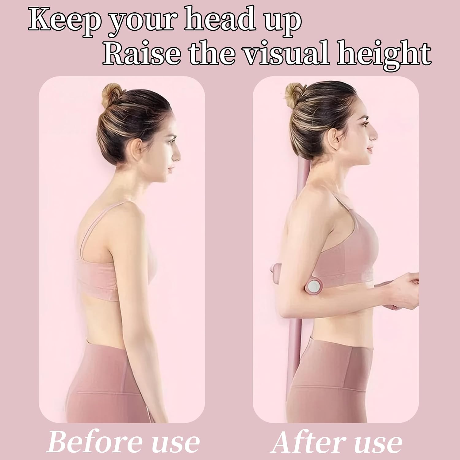 Posture Stick - Back Cracker & Straightener Brace - Stretcher & Corrector Equipment for Upper & Lower Back - Neck Hump Relief - Posture Corrector for Women, Men - Yoga Stick Set (Blue)
