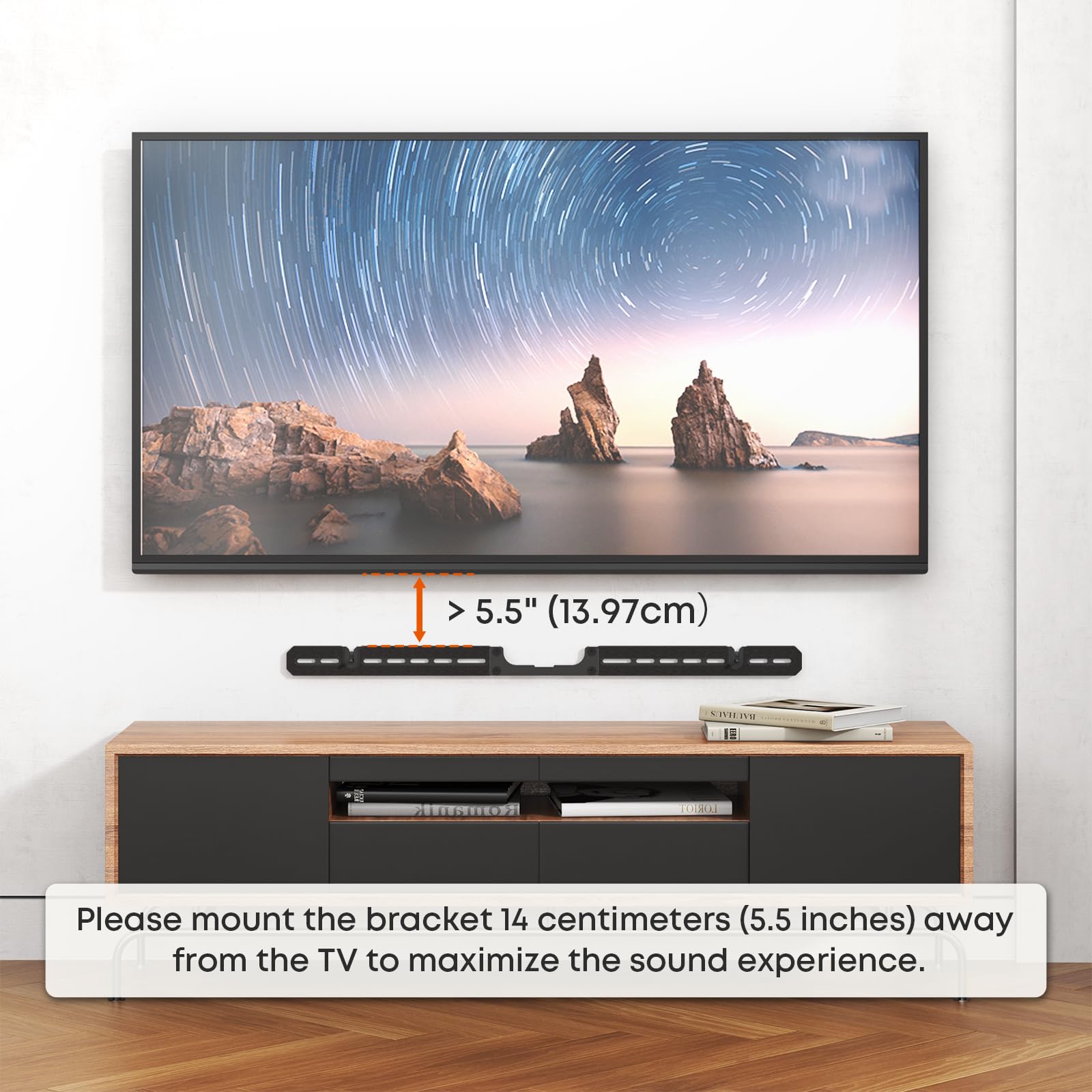 PUTORSEN Soundbar Wandhalterung für Sonos Arc und Arc Ultra - Ultraschlanke Soundbar Halterung, Verdecktes Design, inklusive Wasserwaage und Schutzpolstern aus Schaumstoff, Traglast 10 kg