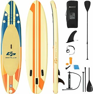 11FT Inflatable SUP Surfboard Adjustable Non-Slip Deck - Water Fun Yoga Fishing Sports Hobbies & Leisure Sporting Goods Surfing Surfboards