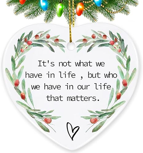 Thinking of You Regalos para amigos, adornos de Navidad de la amistad de Jocidea regalos de cumpleaños para amigas, regalos de amistad para mujeres,