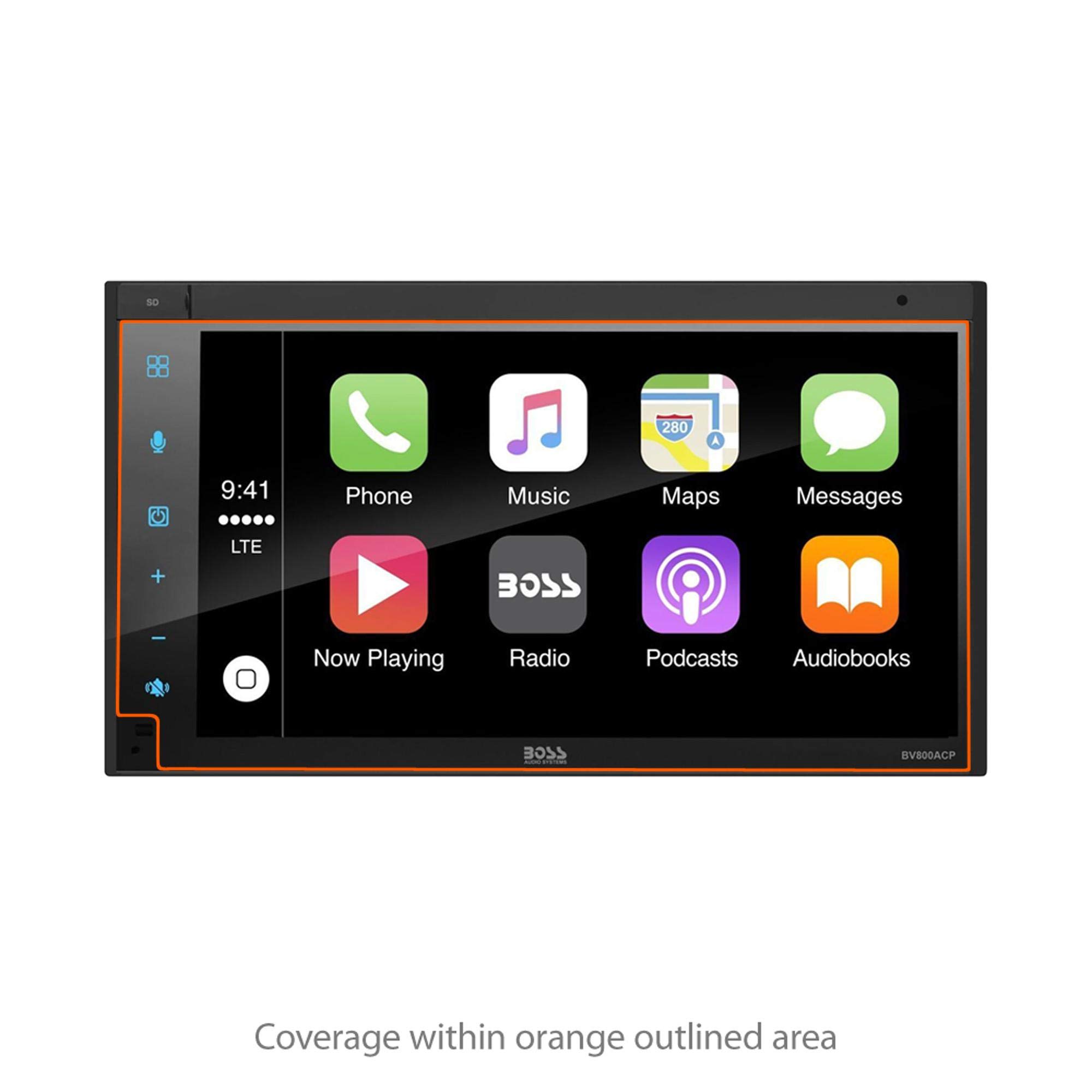 BoxWave Screen Protector for BOSS Audio BV800ACP (Screen Protector ClearTouch Crystal (2-Pack), HD Film Skin - Shields from Scratches for BOSS Audio BV800ACP, BOSS Audio BV800ACP, BVCP9685A