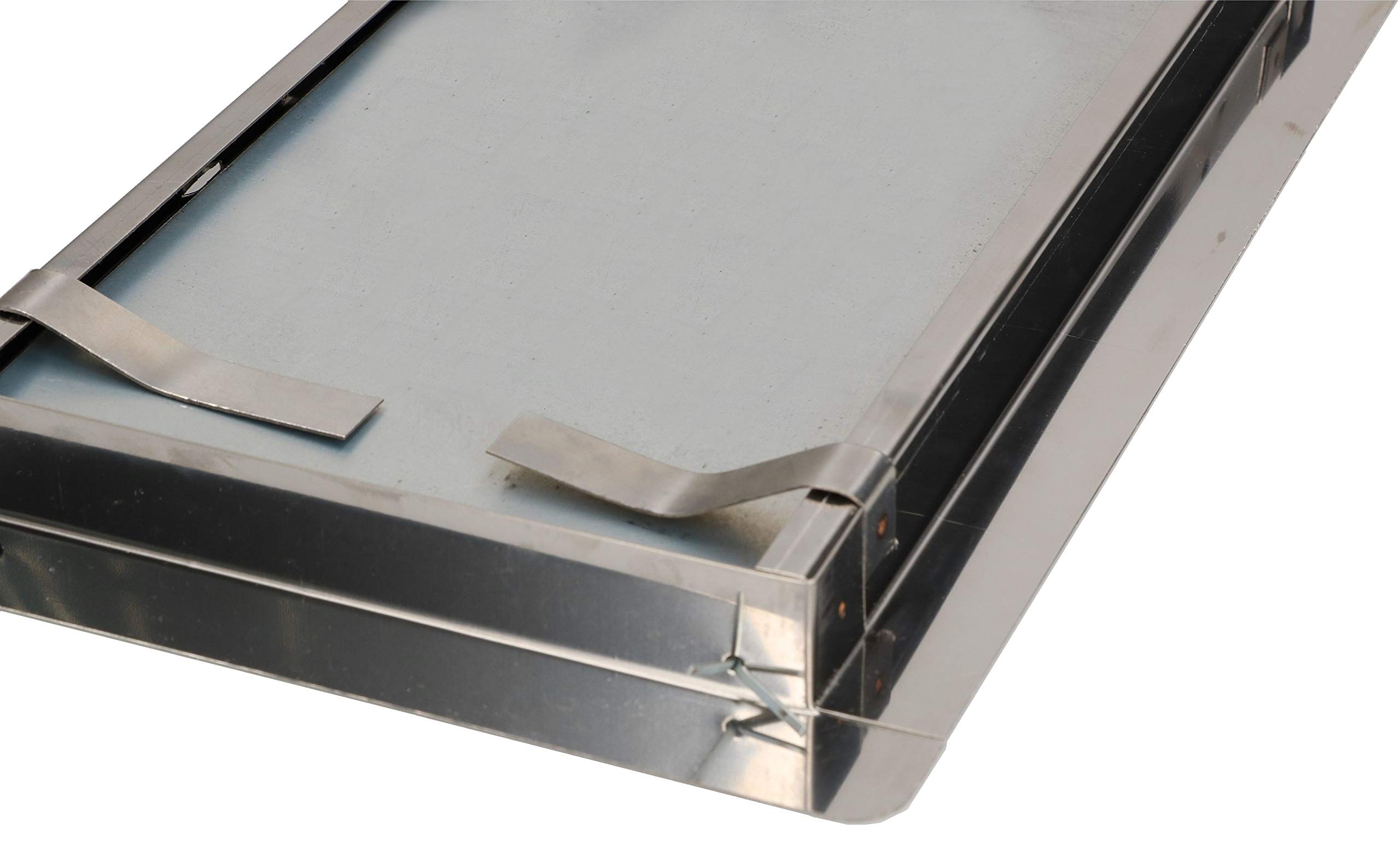 KOTARBAU® - Porta per camino, 13 x 26 cm, in acciaio inox, per ispezione e manutenzione