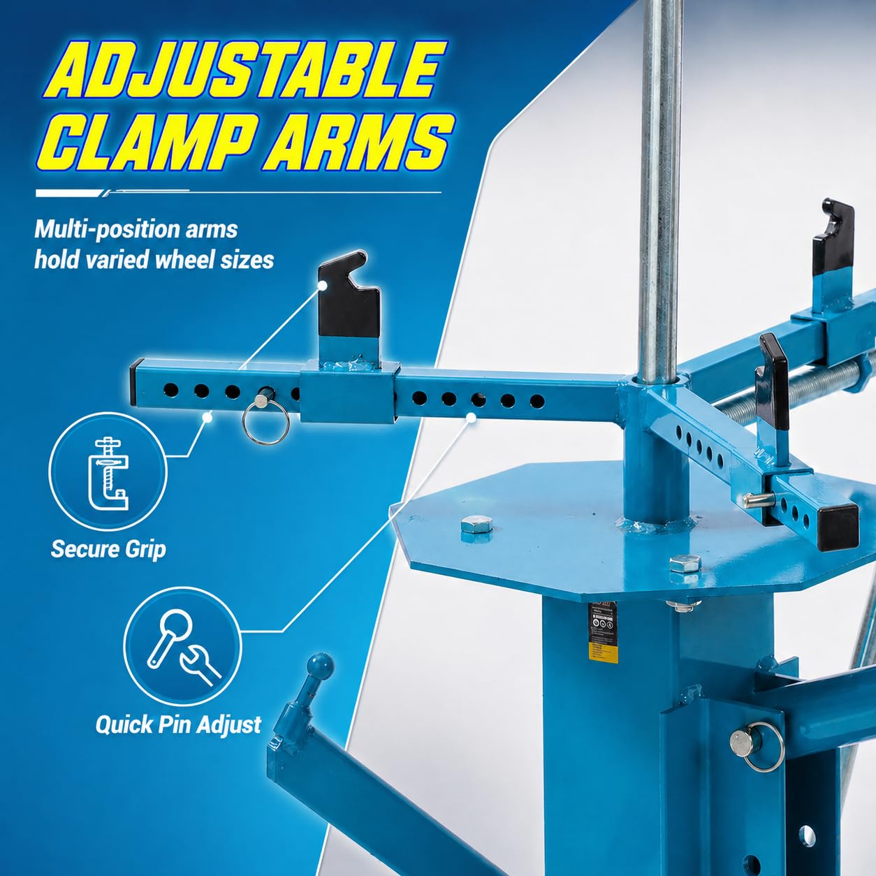 KATSU Tools Desmontadora Manual Universal de neumáticos para neumáticos de hasta 21", para Motocicletas y minimotos, Herramienta para Montaje y desmontaje de Ruedas, Modelo 451339