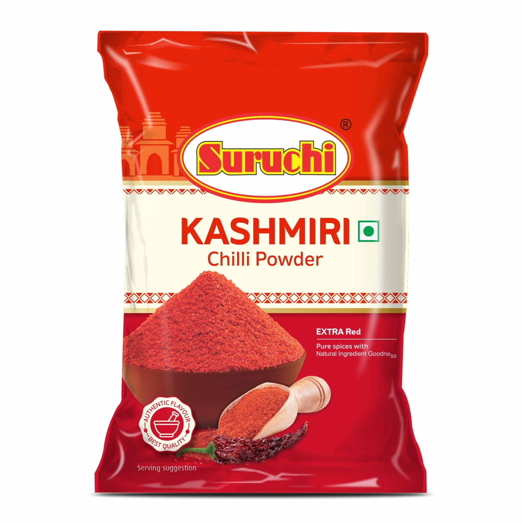 Suruchi Kashmiri Chilli Powder - 200g | Spicy Red Chilly Powder (Lal Mirch) | Kashmiri Lal Mirchi Powder | 100% Pure and Natural, No Artificial Colors - (Pack of 1) (B0D9SG2TWY) Amazon Price History, Amazon Price Tracker