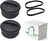 2 Filters 2 Belts Compatible with Bissell BigGreen BGU1937T Pro Cup Commercial Bagless Upright Vacuum Cleaner