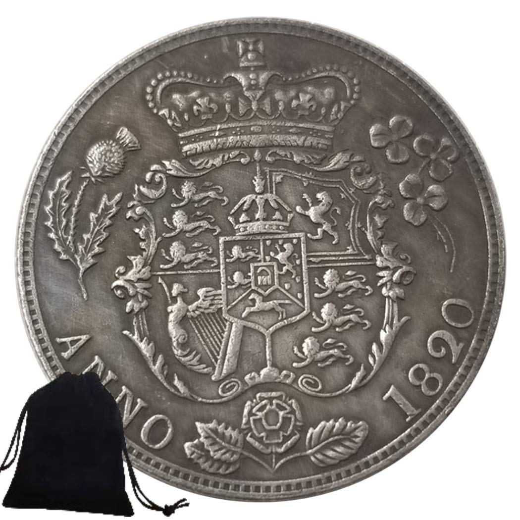 Jearls 1820 United Kingdom British Queen Coins World coins- Great British Coin-Crown England UK Old Coin - Funny Commemorative UK Coins-Discover history Favorite gift