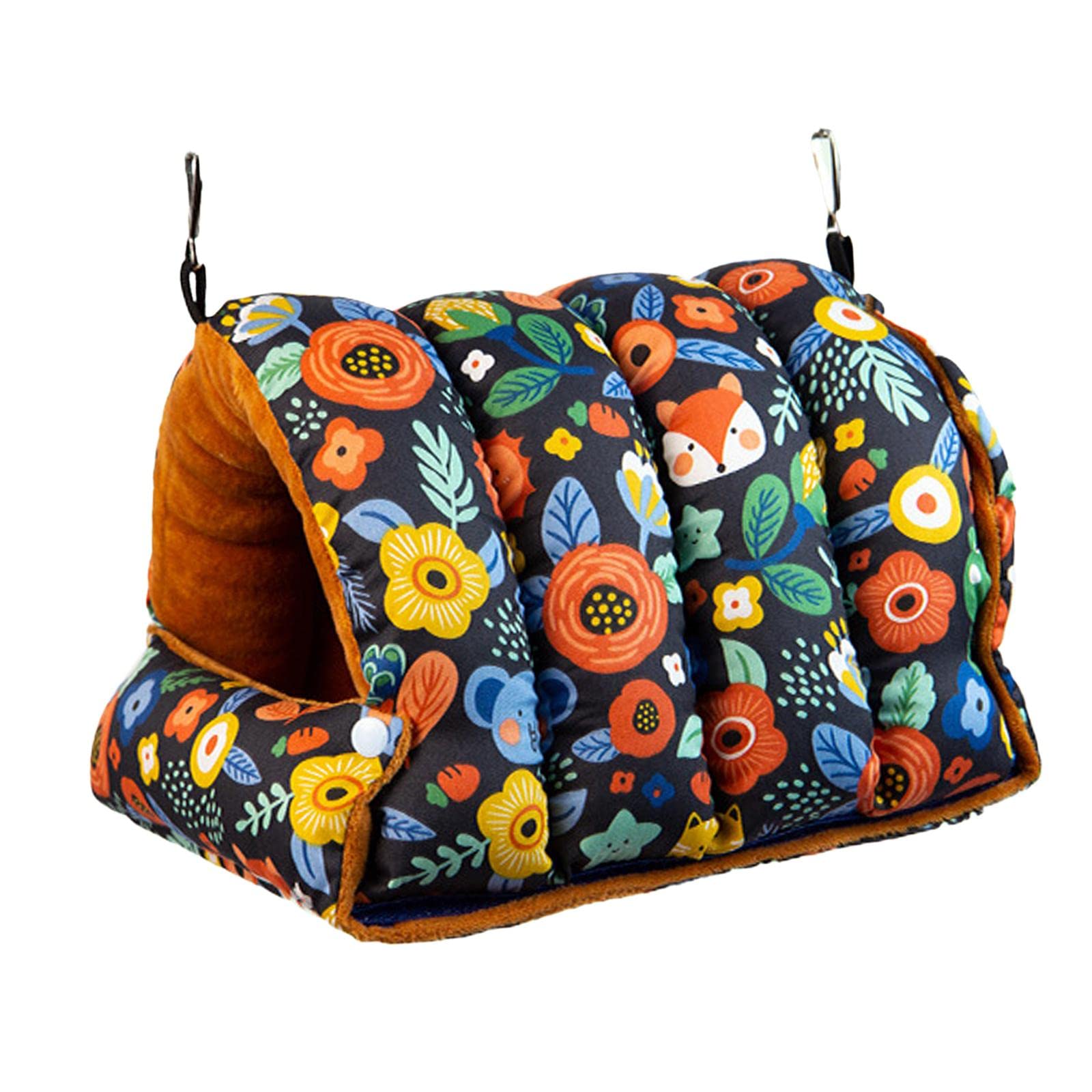 Moxic Bird Nest Comfortable Bed Cave Bird Hideaway for Budgie Cockatoo Finches Navy Blue Medium