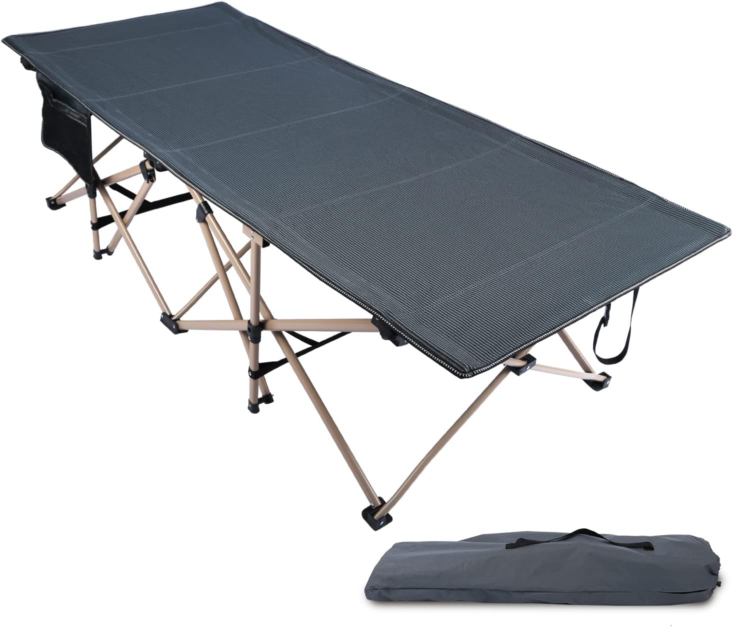 REDCAMP XXL Oversized Camp Bed for adults 500lbs, 33" Extra Wide Heavy