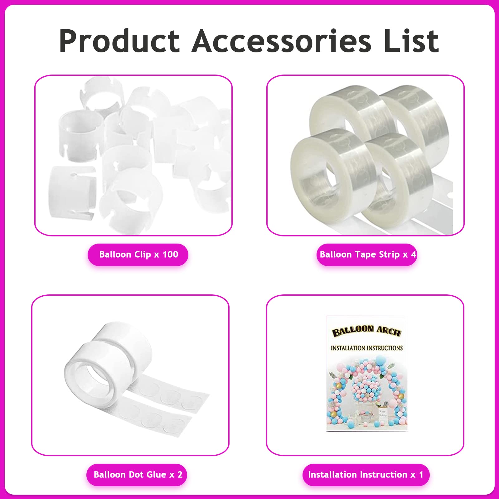 Fomcet 7.2FT White Round Backdrop Stand Metal Wedding Arch Circle Balloon Arch Frame Kit for Wedding Ceremony Anniversary Birthday Party Graduation Decoration