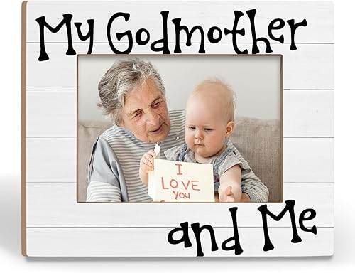 BCUANGD Godmother Picture Frames - Godmother Gifts from Grandkids，Best New Grand