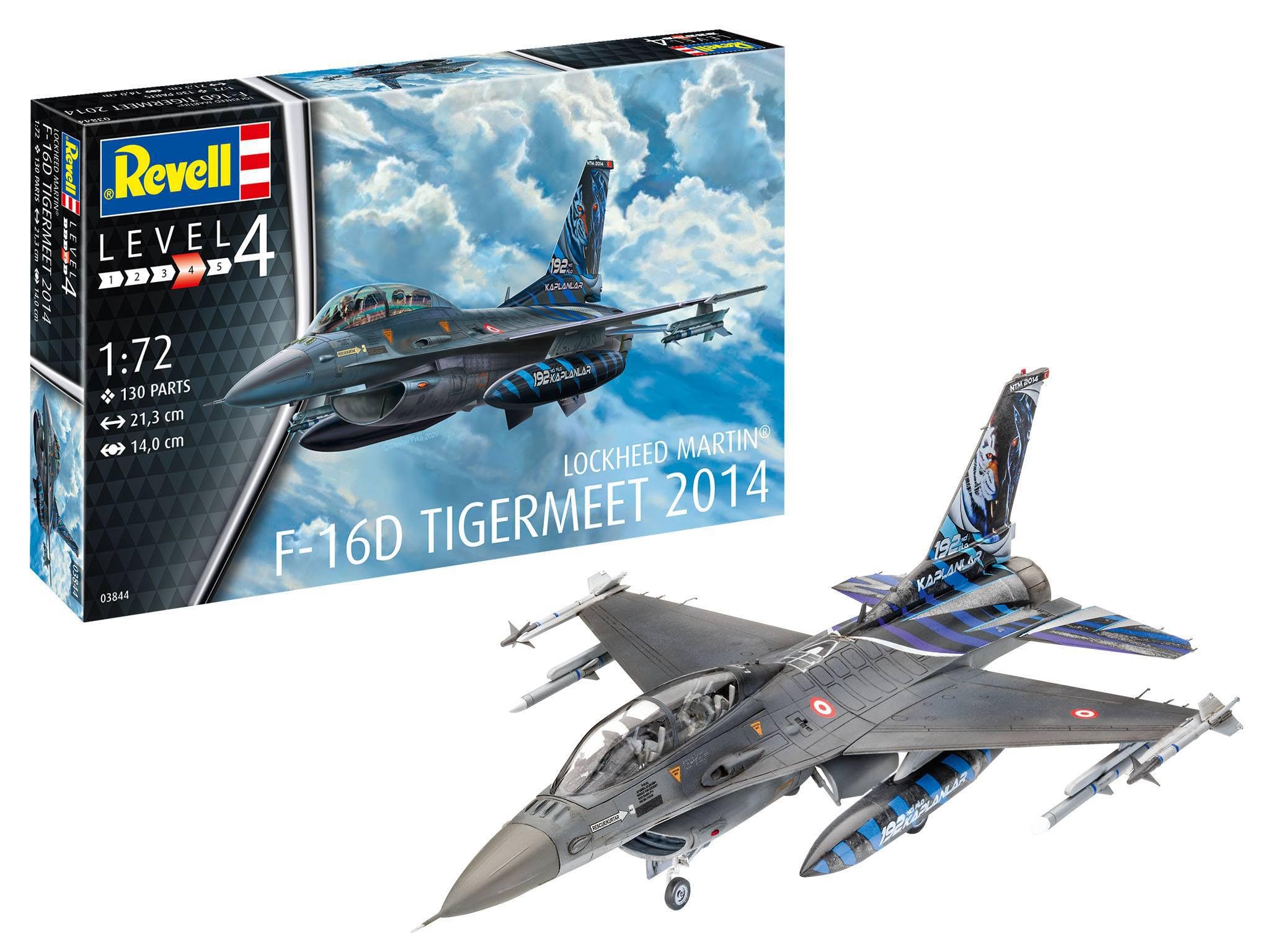 Kit de montaje en escalera compatible con LogokhEED Martin F-16D Tigermeet 2014 Kit 1:72 Revelll RV03844