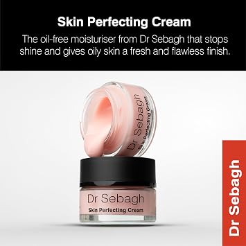 Dr Sebagh Skin Perfecting Cream (1.7 fl oz) - Lightweight Water-Based Moisturizer for Oily Skin - Non Comedogenic Face Moisturizer - Mattifying Hydrating Face Cream with Vitamin B5 & Glycerin
